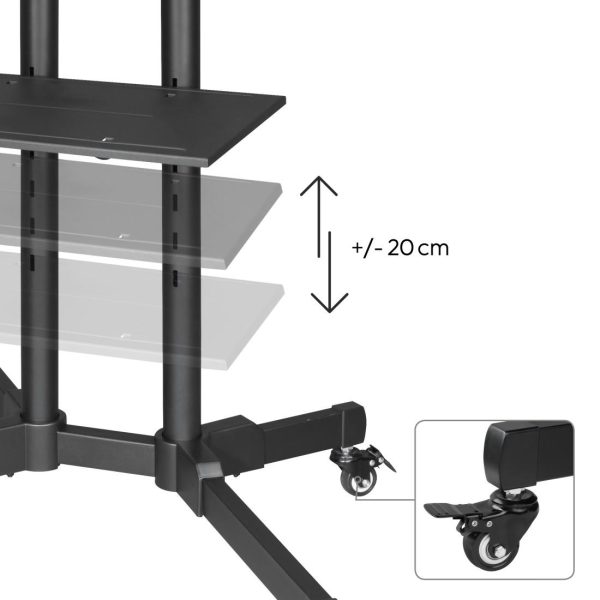 Мобилна стойка за TV HAMA Trolley , до / 75", 220874 8