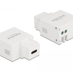 Модул Delock, USB-C порт за зареждане, За монтаж на панел Keystone 1
