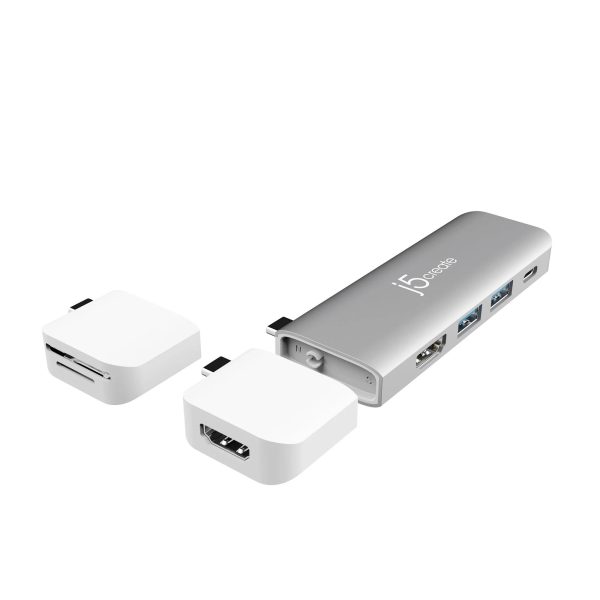 Модулна докинг станция j5create JCD387, 2 модула, USB-C 2