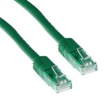 Мрежов пач кабел ACT U/UTP, CAT 6, RJ-45 - RJ-45, 1.0 m, Медни проводници, Зелен, Булк опаковка 1