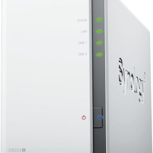 Мрежов сторидж Synology DS223j, За 2 диска, Realtek RTD1619B 4-core 1.7GHz, 1 GB 1