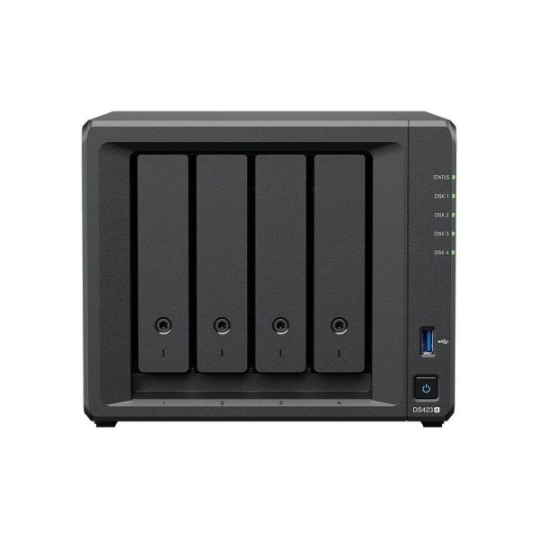 Мрежов сторидж Synology NAS DS423+, за 4 диска, Intel Celeron J4125, .2GB DDR4 1