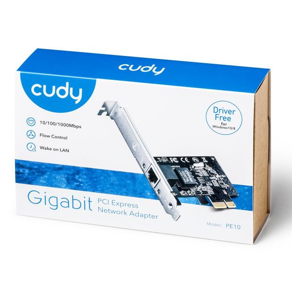 Мрежова карта Cudy PE10, PCIe, 3-бандов, 1 x 10/100/1000 Mbps 3