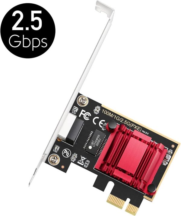 Мрежова карта Cudy PE25, PCIe, 10 Mbps/ 100 Mbps/ 1 Gbps/ 2.5 Gbps 2