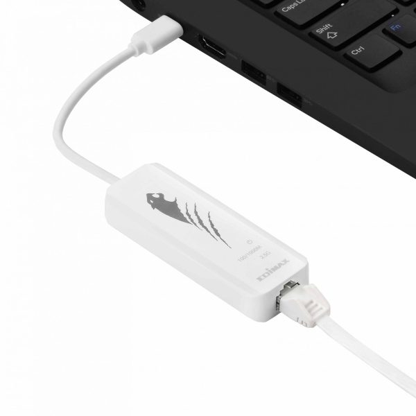 Мрежова карта EDIMAX EU-4307, USB-C, 2.5 Gigabit Ethernet, Бял 5