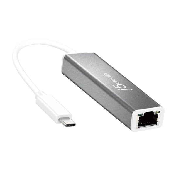 Мрежова карта j5Create JCE133G, Тип USB-C 3.1 Gen1, Gigabit Ethernet, Сив 1