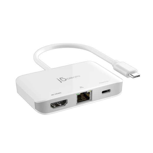 Мрежови адаптер/хъб/ j5create JCA351, Gigabit, 4K HDMI 2