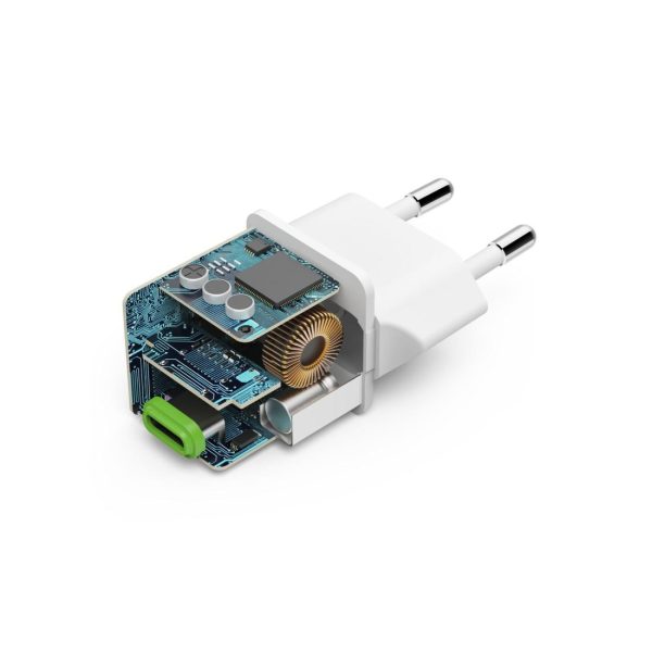 Мрежово супер мини-зарядно, USB-C, 20W, 201980 10