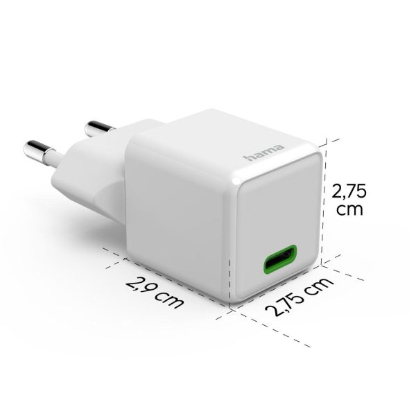 Мрежово супер мини-зарядно, USB-C, 20W, 201980 11