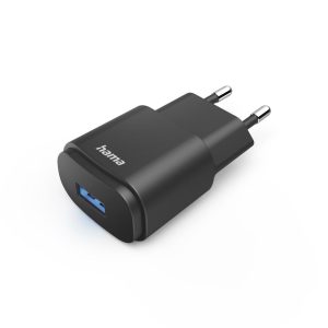 Мрежово зарядно Hama, USB-A, 6 W, Черен 1