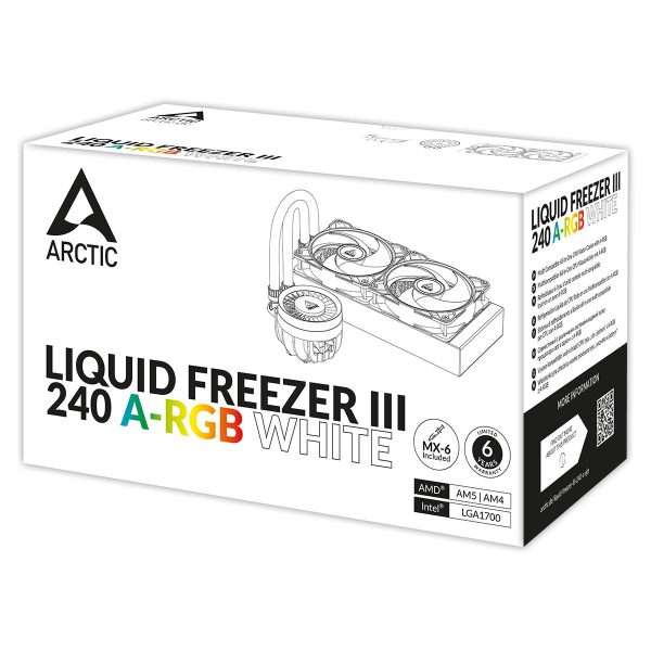 Охладител за процесор Arctic Liquid Freezer III 240 RGB White 6