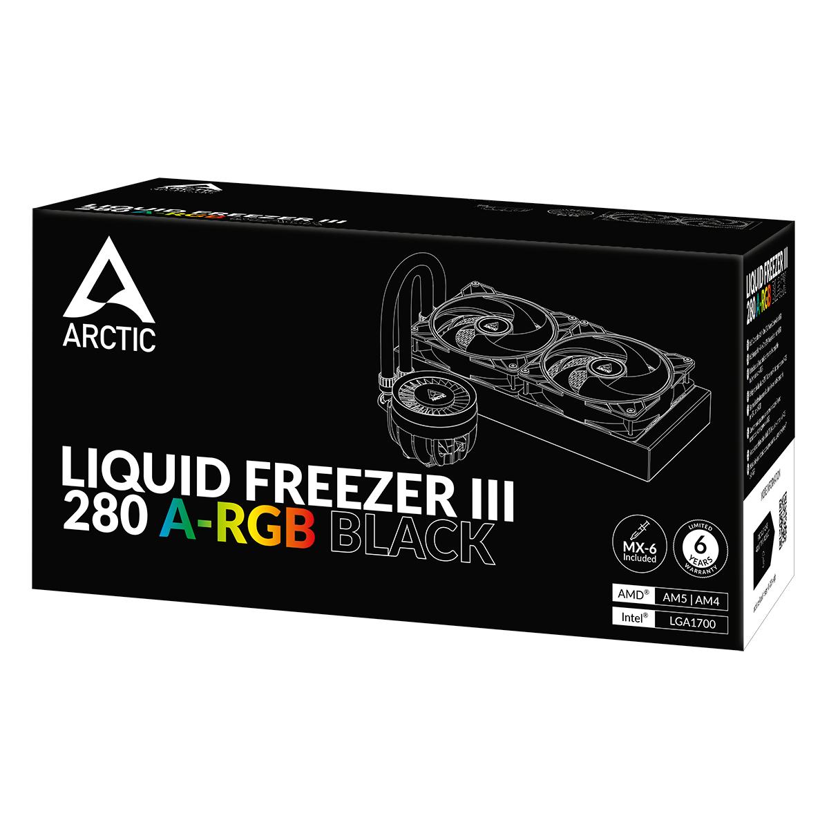 Охладител за процесор Arctic Liquid Freezer III 280 Black A-RGB 6