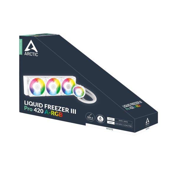 Охладител за процесор Arctic Liquid Freezer III Pro 420 A-RGB - White 6