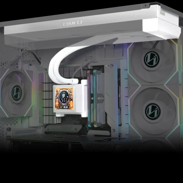 Охладител за процесор Lian Li HydroShift LCD 360 Fanless RGB - Бял 3