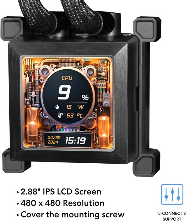 Охладител за процесор Lian Li HydroShift LCD 360 Silent -  Black 2