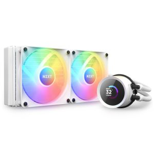 Охладител за процесор NZXT Kraken 240 RGB White, LCD Display 1