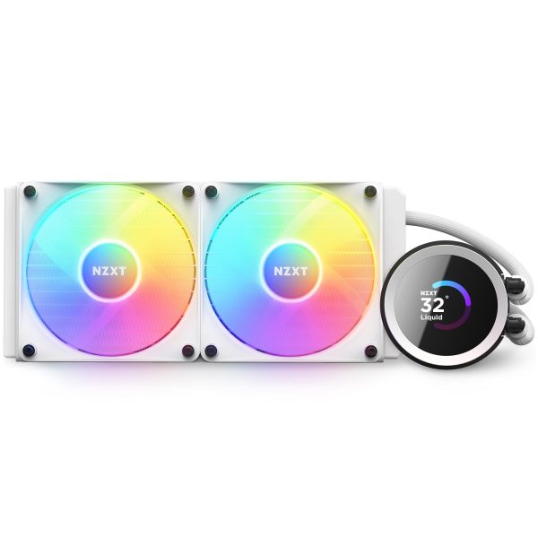 Охладител за процесор NZXT Kraken 240 RGB White, LCD Display 3