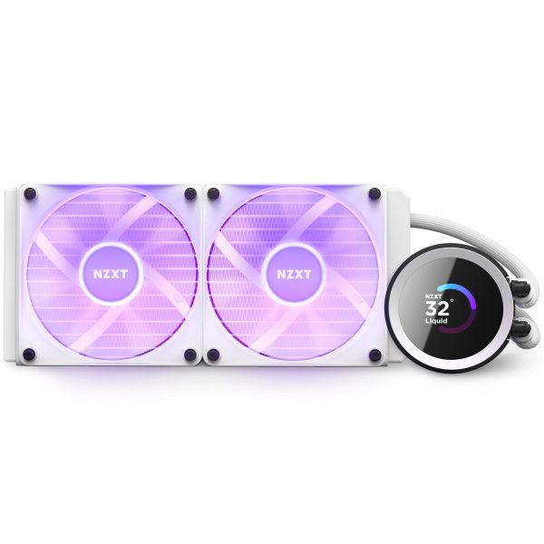 Охладител за процесор NZXT Kraken 240 RGB White, LCD Display 5