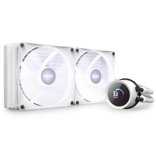 Охладител за процесор NZXT Kraken 240 RGB White, LCD Display 7