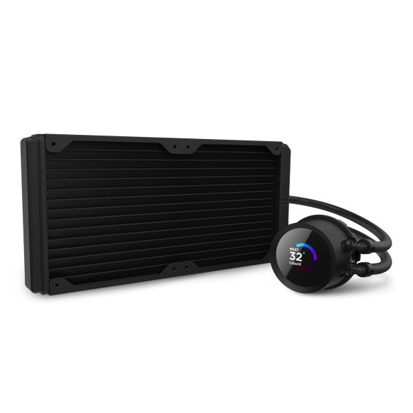 Охладител за процесор NZXT Kraken 280 RGB Black, LCD Display 15