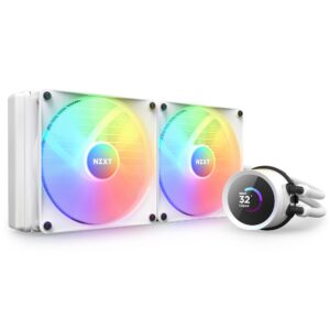 Охладител за процесор NZXT Kraken 280 RGB White, LCD Display 1