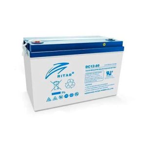 Оловна AGM батерия RITAR (DC12-80), 12V, 80Ah, F15/M8 / F11/M6, За соларни системи 1