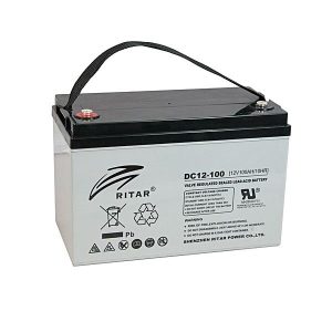 Оловна AGM Deep cycle батерия RITAR (DC12-100), 12V, 100Ah, F12/M8, За соларни системи 1