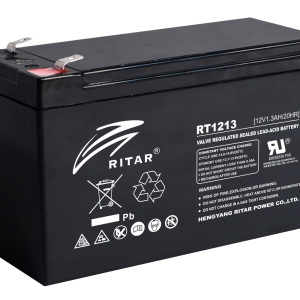 Оловна батерия RITAR (RT1213), 12V, 1.3Ah, AGM, 98/ 43.5/ 53 mm 1