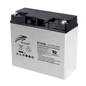 Оловна батерия RITAR, (RT12180) AGM, 12V, 18Ah, 181 /76 /167 mm, F13(M5)  1