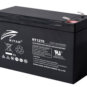 Оловна Батерия RITAR, (RT1270) AGM, 12V, 7Ah, 151/ 65/ 94 mm, Терминал1 1