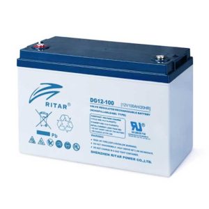Оловна гелова батерия RITAR (DG12-100), 12V, 100Ah, F12/M8, За соларни системи 1