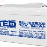 Оловна гелова батерия TED ELECTRIC, 12V, 102Ah, 330/ 173/ 220 mm AGM 1