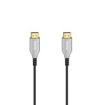 Оптичен активен кабел HAMA Optical, HDMI мъжко - HDMI мъжко, Ethernet, 18 Gbit/s, 15м, Позл.конектори, Черен 1
