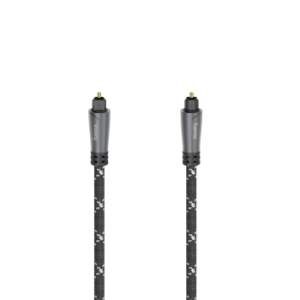 Оптичен аудио кабел HAMA ODT plug (Toslink), Метални накрайници, 1.5 м, Черен 1