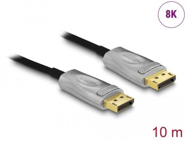 Оптичен кабел Delock, Активен, DisplayPort 1.4, 8K, 10 m 2