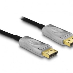Оптичен кабел Delock, Активен, DisplayPort 1.4 8K, 70 m 1