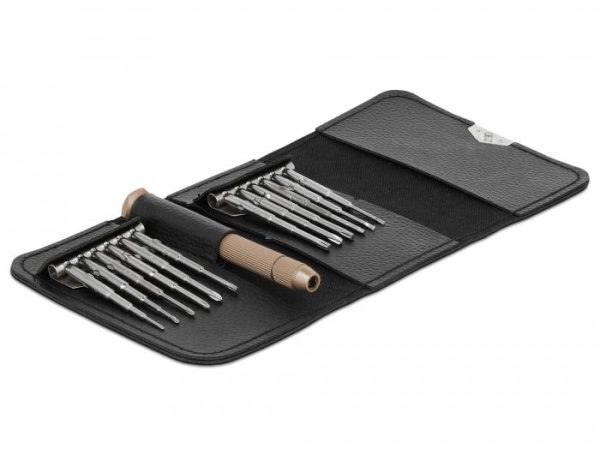 Отвертка DeLock 64067, 13 части, Хром ванадий, Калъф 1