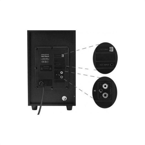 Озвучителна система 2.1 Creative SBS E2500,Bluetooth,FM, 30W, Черен 3