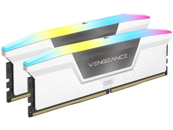 Памет Corsair Vengeance White RGB 32GB(2x16GB) DDR5 6000MHz CL36 CMH32GX5M2E6000C36W 2