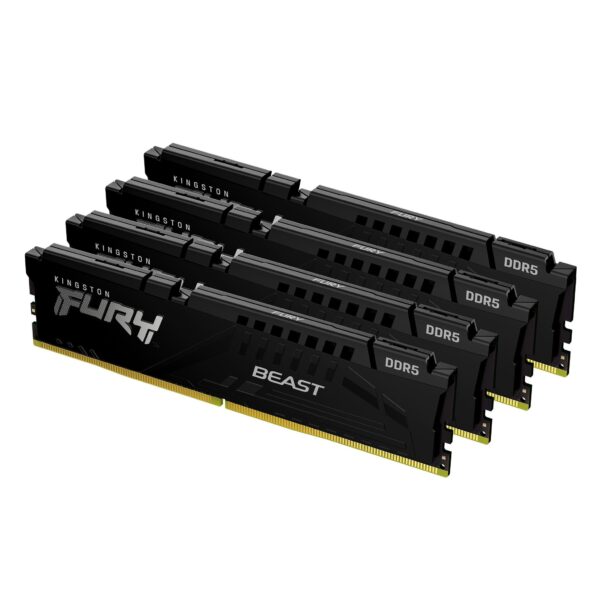 Памет Kingston FURY Beast Black 128GB(4x32GB) DDR5 5200MHz CL40 KF552C40BBK4-128 1