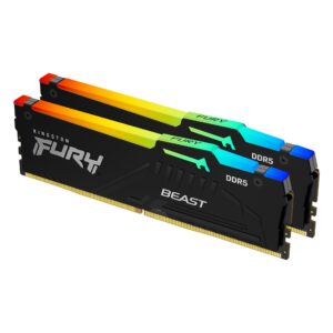 Памет Kingston FURY Beast Black RGB 64GB(2x32GB) DDR5 5600MHz CL40 1