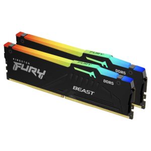 Памет Kingston FURY Beast Black RGB 64GB(2x32GB) DDR5 5600MHz KF556C40BBAK2-64 1