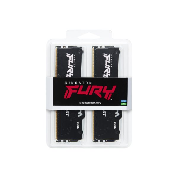 Памет Kingston FURY Beast Black RGB 64GB(2x32GB) DDR5 6000MHz 36CL 3