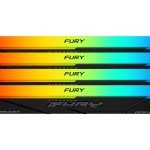 Памет Kingston FURY Beast Black RGB 64GB(4x16GB) DDR4 3200MHz CL16 1