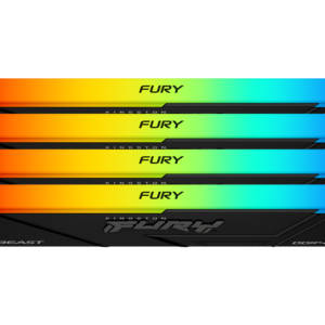 Памет Kingston FURY Beast Black RGB 64GB(4x16GB) DDR4 3200MHz CL16 1