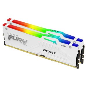 Памет Kingston FURY Beast White RGB 64GB(2x32GB) DDR5 6000MHz CL36 1
