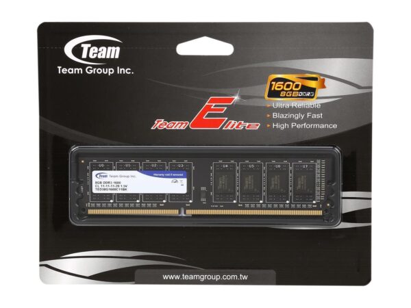Памет Team Group Elite DDR3 - 8GB, 1600 mhz, CL11-11-11-28 1.5V 1