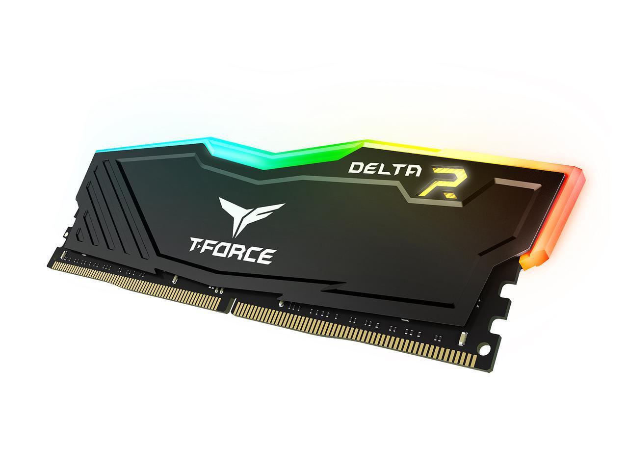 Памет Team Group T-Force Delta RGB Black DDR4 16GB (2x8GB) 3600MHz 1.35V 2