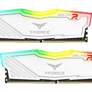 Памет Team Group T-Force Delta RGB White DDR4 16GB (2x8GB) 3200MHz 1.35V 1