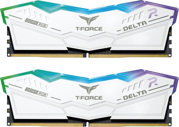 Памет Team Group T-Force Delta RGB White DDR5 32GB (2x16GB) 6000MHz CL38 1